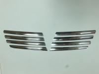 Nissan Qashqai (07–09) Накладки на решетку радиатора, нерж., 8 частей