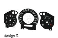 Mercedes W211 E, CLK, CLS светодиодные шкалы (циферблаты) на панель приборов - дизайн 3