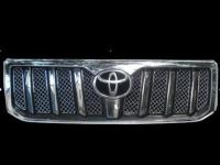 Toyota Land Cruiser Prado 120 (2003-2009) вставки в решетку радиатора из нержавеющей стали, дизайн Bentley, комплект 8 шт.