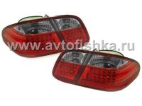 Mercedes W208 CLK (97-03) фонари задние, красно-тонированные светодиодные, комплект лев.+ прав.