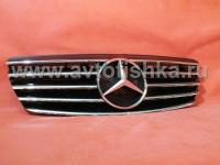 Mercedes E W211 (02-06) решетка радиатора черная, дизайн Big Star "Авангард" (Avangard), 5 ламелей