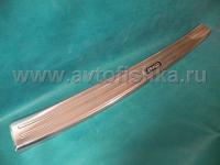 Toyota Land Cruiser Prado 120 (02-09) накладка заднего бампера из нержавеющей стали верхняя с надписью "PRADO"