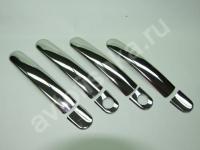 Volkswagen Jetta (2011-) накладки на ручки дверей из нержавеющей стали, 4 шт.