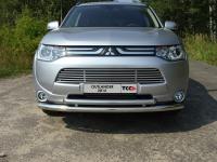 Mitsubishi Outlander (12–) Защита передняя нижняя 60,3/50,8 мм (* Защита передняя нижняя (овальная) 75х42 мм MITOUT12-01 приобретается отдельно)