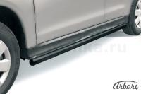 Защита штатных порогов Arbori d57 труба черная MITSUBISHI ASX 2010-2012
