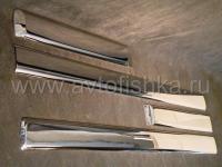 Chevrolet Tahoe (2007-2009.05) накладки из нержавеющей стали на боковые молдинги дверей, комплект 4 шт.