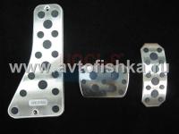 Toyota Corolla (06-) накладки на педали алюминиевые, дизайн AMG, комплект 2 шт.