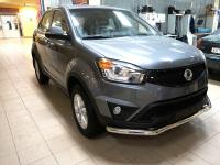 SsangYong Actyon (14–) Защита переднего бампера одинарная d 60 мм, нерж.