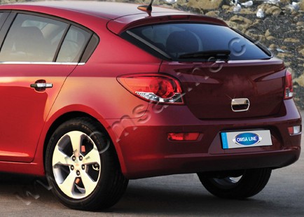 Chevrolet Cruze (12–) Накладка на ручку двери багажника, нерж.,хэтчбек