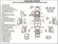 Декоративные накладки салона Ford Expedition 2003-2006 полный набор, с навигацией, без перчаточный ящик, Без Traction Control