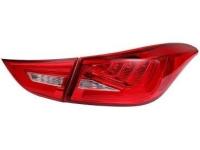 Hyundai Elantra (12-) задние светодиодные фонари, красно-белые, комплект 2 шт.