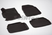 Mazda 3 (09–12) Коврики салона текстильные 3D, серые
