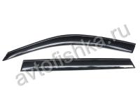 BMW X5 (2007-2013) дефлекторы боковых окон темные, ветровики, комплект 4 шт.