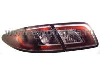 Mazda 6 (02-07) седан фонари задние светодиодные красно-хромированные тонированные, комплект лев.+прав.