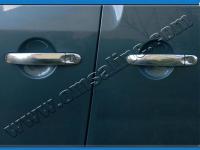 Volkswagen T5 Transporter, Caravelle, Multivan (2010-) накладки на ручки дверей из нержавеющей стали, комплект на 4 двери