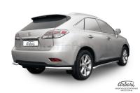 Защита заднего бампера "уголки" Arbori d57 LEXUS RX-350/RX-270 2012-
