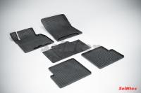 Mercedes G-Class W463 (01-) резиновые коврики, дизайн "Сетка"