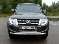 Mitsubishi Pajero (11–) Защита передняя нижняя 76,1/42,4 мм