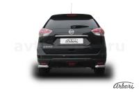 Защита заднего бампера "уголки" Arbori d57 NISSAN X-TRAIL 2015-