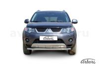 Защита переднего бампера Arbori d57 MITSUBISHI OUTLANDER XL 2006-2010