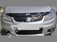 Дефлектор капота темный с надписью Suzuki SX 4 2006-2013