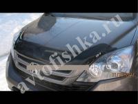 Дефлектор капота тeмный с надписью Honda CR-V 2010-2012
