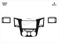 Toyota Hilux 2007-2011 декоративные накладки (отделка салона) под дерево, карбон, алюминий