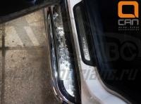 Kia Sorento (15–) Пороги нержавеющая труба с листом С2 d 60 мм