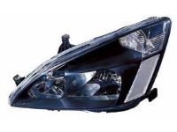 Honda Accord (05-07) 2, 4 дверн. USA, MIDDLE EAST фары передние черные, с белыми рефлекторами, комплект 2 шт.
