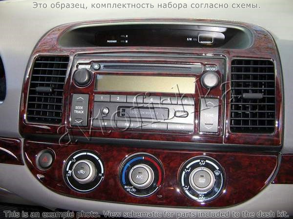Декоративные накладки салона Toyota Camry 2005-2006 Соответствие OEM, с навигацией система
