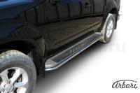 Защита штатного порога Arbori d42 NISSAN PATHFINDER 2010-2014
