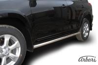 Защита штатных порогов Arbori d57 труба TOYOTA RAV-4 L 2009-2010