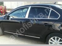 Volkswagen Jetta (2006-) молдинги окон нижние из нержавеющей стали, 4 шт.