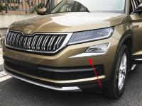 Skoda Kodiaq (16–) Накладка на передние противотуманные фары, ABS хром, 2 части