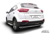 Защита заднего бампера Arbori d42 радиусная HYUNDAI Creta 4WD 2016-