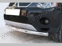 Mitsubishi Outlander XL (05-09) защита переднего бампера, труба 76 мм