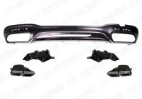 Mercedes-Benz S-Klasse W222 рестайлинг 2017 - 2020 Диффузор 6.3 AMG с насадками на глушитель