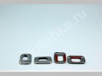 Renault Duster (2010-) рамка кнопки замка внутри двери из нержавеющей стали, 4 шт.