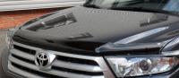 Toyota Highlander (10–13) Дефлектор капота, темный