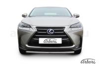 Защита переднего бампера Arbori d57 короткая LEXUS NX 30H 2014-