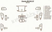 Декоративные накладки салона Chrysler 200 2015-н.в. полный набор.