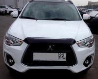 Mitsubishi ASX (13–) Дефлектор капота, темный (короткий)