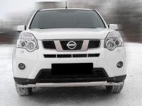 Защита переднего бампера двойная Nissan X-Trail 2011-2014 d60 и d53