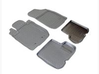 Renault Sandero (09–13) Коврики салона (полиуретан), чёрные