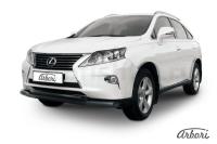 Защита переднего бампера Arbori d76+d57 двойная черная LEXUS RX-350/RX-270 2012-