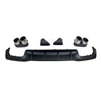 Диффузор S7 S-line с насадками из нержавейки для Audi A7