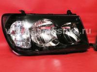 Toyota Land Cruiser 100 (98-05) фары передние черные глянцевые, с совмещенными поворотниками, комплект 2 шт.