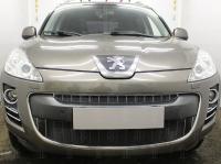 Peugeot 4007 (07–13) Защита радиатора, чёрная, низ