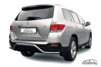 Защита заднего бампера Arbori d57 "волна" TOYOTA HIGHLANDER 2010-2014