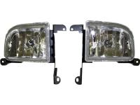 Chevrolet Lacetti (04-07) 4 дв. седан фары передние противотуманные хромированные, комплект 2 шт.